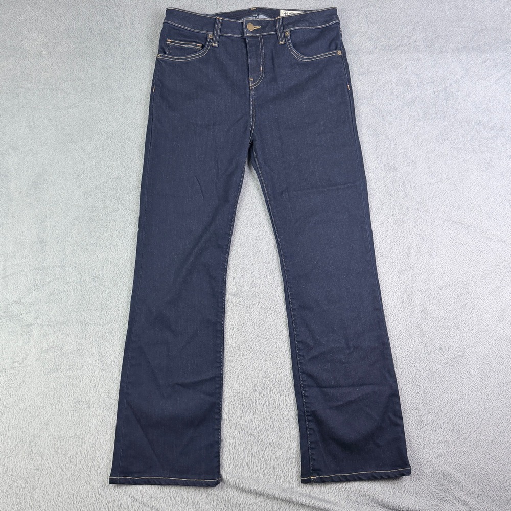 Aviator Best Travel Jeans Fly Flare Dark Indigo Made in USA Womens 28
